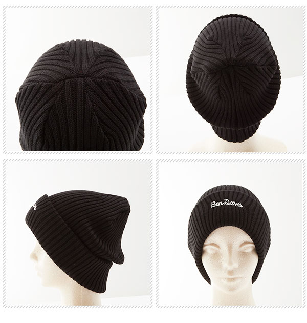 ニット帽 BEN DAVIS ベンデイビス 楽天 ニット 帽子 キャップ メンズ レディース キッズ こども ニットキャップ ビーニー beanie 刺繍 ステッチ ブランドロゴ コットン ミックス 暖かい あったか Mix Knit Cap ワッチ ワッチキャップ シンプル おしゃれ ストリート