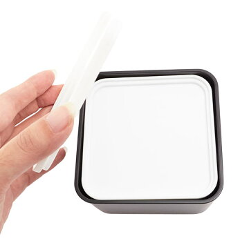 ランチボックス 600ml LIFE IS BEAUTIFUL ライフイズビューティフル 楽天 メンズ レディース 弁当箱 2段 お弁当 二段 スクエアネストランチ 電子レンジ対応 食洗機OK おしゃれ かわいい 高校生 中学生 女の子 女子 日本製 入れ子式 コンパクト スクエア