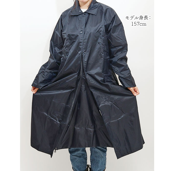 レインコート 楽天 レディース カッパ かっぱ 雨具 レインウェア 通勤 通学 収納袋付き 反射付き 半メッシュ裏地 コートタイプ 快適 蒸れにくい フード着脱可 男女兼用 自転車通勤 自転車通学 キャンプ レジャー フェス 釣り 福泉工業 moccasin-10370593 BACKYARD FAMILY インテリアタウン サンプル画像3