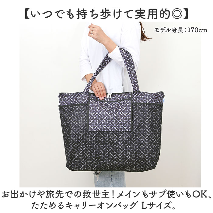 キャリーオンバッグ 折りたたみ L 楽天 トートバック キャリーオン バッグ トートバッグ キャリーオンバック サブバッグ サブバック 旅行バッグ 旅行バック たためる おりたたみ 折り畳み トート型 七宝 コンパクト 旅行 トラベル ビジネス 出張 便利 moccasin-10378958 BACKYARD FAMILY インテリアタウン サンプル画像2