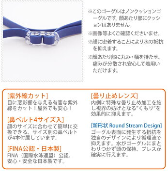 スイムゴーグル スワンズ SWANS スイムグラス 子供 キッズ 紫外線 UV カット レース　レーシング 楽天 競泳 ミラー レンズ ノンクッション 水中メガネ ジュニア 6〜12歳 日本製 くもり止め プール スイミング FINA公認 水泳 ゴーグル 水着・水泳用品 SR11JM-COR sr11jm