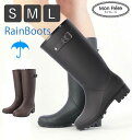 レインブーツ Mon Frere モン フレール 楽天 茶色 ブラウン おしゃれ かわいい レディース 黒 ブラック 防水 雨具 サイドベルト ロングタイプ 長...