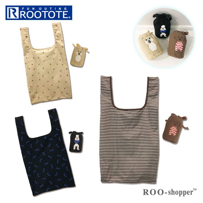 ルートート エコバッグ 楽天 PortableWanco ルーショッパー ROO-shopper ROOTOTE 3354 ポータブルわん..