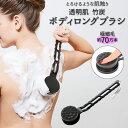 竹炭 ブラシ 楽天 ボディーブラシ 背中 竹炭ボディロングブラシ ボディブラシ ボディケア スキンケア 極細毛 長め ハンドル 美肌 毛穴汚れ 角質ケア バスグ...