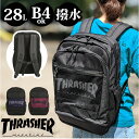 スラッシャー リュック メンズ スラッシャー リュック THR-179 THRASHER 楽天 おしゃれ カジュアル 大容量 28L A4 B4 通学 通勤 メンズ 軽量 軽い 撥水 はっ水 シンプル 消臭 抗菌 ポケット メッシュポケット リュックサック バックパック デイパック ユニセックス 男女兼用 レディース メンズバッグ