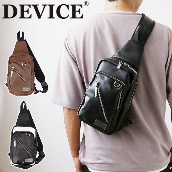 DEVICE バッグ メンズ DEVICE バッグ DBG70039 楽天 メンズ ボディバック ボディーバッグ ボディバッグ ワンショルダーバッグ ショルダーバッグ ブランド デバイス Shade ミニボディバッグ かっこいい 合成皮革 フェイクレザー 通学 通勤 自転車 メンズバッグ