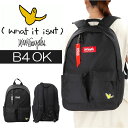 What it isNt MARK GONZALES リュックサック 楽天 バックパック 2H9-13187 デイパック リュック スクールリュック 軽量 ブラ...