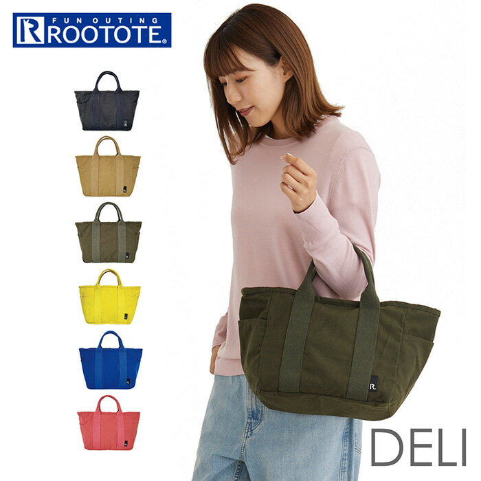 ルートート トートバッグ 1226 ROOTOTE 楽天 大人 かわいい トート バッグ レディース トートバック 通勤 通学 メンズ マチあり マチ広 無地 シンプル カジュアル DELI デリ Re-cotton リサイクルコットン-A レディースバッグ