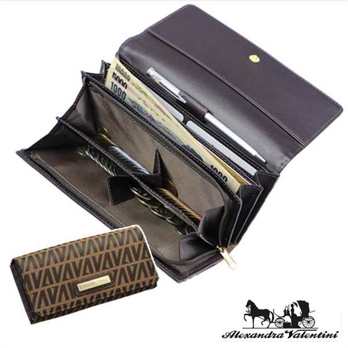 長財布 レディース 楽天 なが財布 財布 長サイフ アレキサンドラバレンティーニ ながさいふ かぶせ ...