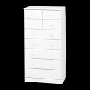 チェスト 完成品 白 楽天 7段 ホワイト 引き出し 9杯 MCH-6892WH 幅60cm キャビネット 収納 箪笥 タンス 大容量 木製 桐製 おしゃれ シ...