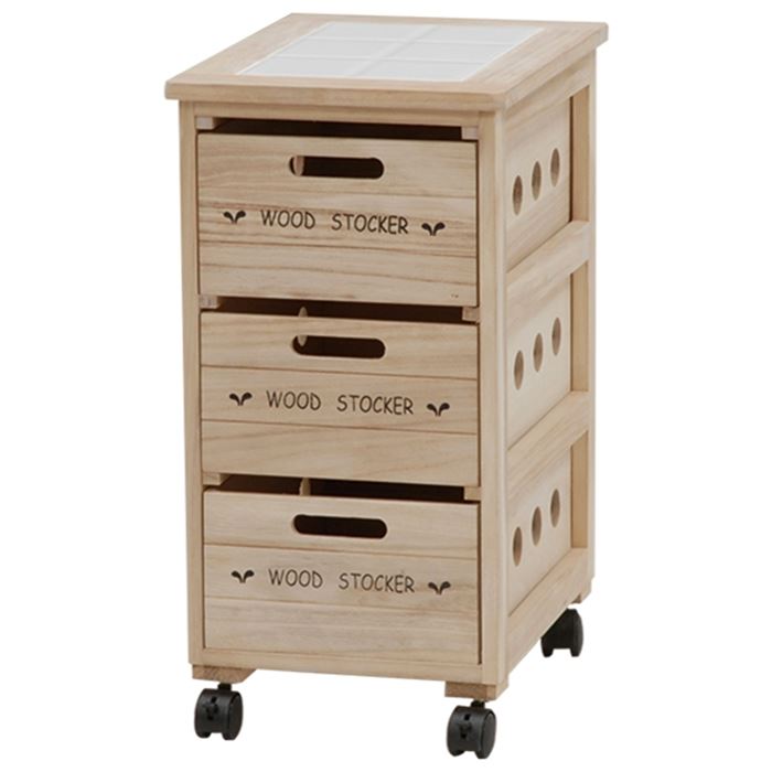 キッチンストッカー 幅30cm 楽天 キッチン ストッカー 野菜ストッカー キッチンワゴン MUD- ...