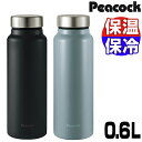水筒 保冷 保温 楽天 ステンレスボトル 600ml 0.6L 直飲み スクリュー マグボトル 魔法瓶 大きめ たっぷり シンプル 無地 おしゃれ 通勤 通学 ...