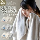 ヘアドライタオル 2枚 楽天 ヘアタオル タオル 40 × 100 マイクロファイバータオル カラリデイプレミアム 速乾タオル 吸水タオル ふわふわ フワフワ ...