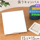 キャンバス 楽天 15×15cm 張りキャンバス みにキャンバス 正方形 絵画 水彩画 油絵 画材 木枠 アクリル絵 鉛筆 マーカーペン クレヨン コットン 綿...