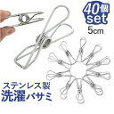 洗濯バサミ ステンレス 楽天 洗濯クリップ 洗濯はさみ 洗濯ハサミ 洗濯ピンチ おしゃれ かわいい 金属 強力 40個セット 頑丈 丈夫 錆びにくい 跡が付きに...