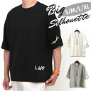 Tシャツ メンズ 5分袖 楽天 ロゴ カットソー おしゃれ 五分袖 オーバーシルエット ビッグシルエット ビッグtシャツ 半袖 ロゴT シンプル カジュアル オ...