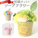 ソープフラワー ポット ブリキ 楽天 フラワーギフト 花束 花 フラワー ブリキソープフラワー ソープ お花 フェイクフラワー 装飾 刺?ポット ギフト 贈り物...