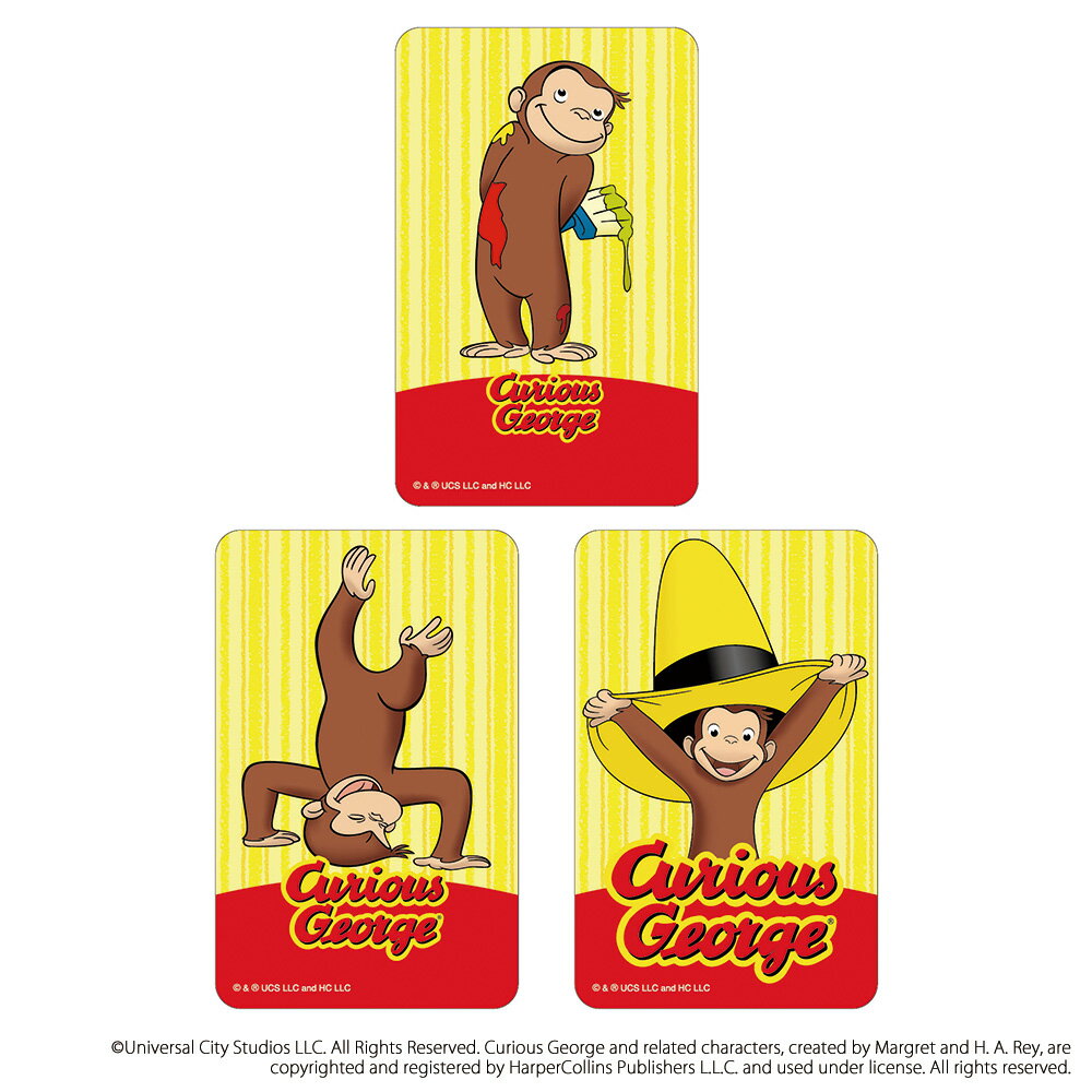 おさるのジョージ グッズ 楽天 4947864052782 ステッカー まじかる百貨店ステッカー Curious George おさるのジョージ06 シール ス...