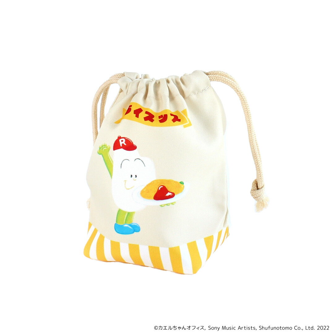 ライスッス グッズ 楽天 巾着袋 巾着 コップ袋 日本製 お弁当袋 幼稚園 保育園 小さい キャラクター かわいい DJみそしるとMCごはん ケロポンズ オムラ...