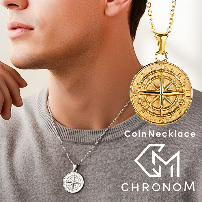 チェーンネックレス コイン シンプル 楽天 ステンレス チェーン アクセサリー ネックレスチェーン ステンレス素材 CHRONOM クロノム 上品 きれいめ メンズ レディース 男性 女性 男女兼用 贈り物 ギフト 贈りもの おしゃれ オシャレ