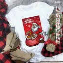 \ポイント10倍配布中/ 2024 クリスマス tシャツ ズンバ ダンス Tシャツ サンタクロース クリスマスツリー ダンス衣装 フィットネス ZUMBAウェア レディース 普段着 かわいい 20スタイル展開 白い