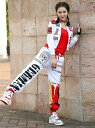 アメリカンカジュアルパンツ ストリートスタイル ゆったり グラフィティ パンツ ヒップホップダンス レディ ZUMBAウェア カーゴパンツ JAZZ HIPHOP スポーツ風 ステージ服 レッスン着 練習服 団体演出(4)