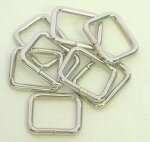 角カン カクカン 30mm 4個入り【角カン 持ち手 革 テープ チェーン ショルダー カバー ホック 金具 修理 交換用 付け替え バッグ 鞄 カバン ネコポス便対応】