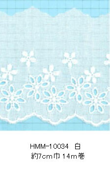 ポイント還元5倍対象商品 綿レース HMM-10034 14M単位【フリル レース テープ タック ポーチ バッグ 花柄 ギンガムチェック ネコポス便対応】