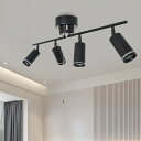 【夏得キャンペーン 15%OFF】スポットライト ダクトレール用 GU10口金 4灯式 電球なし ダクトレール用 スポットライト LED シーリングライト 間接...