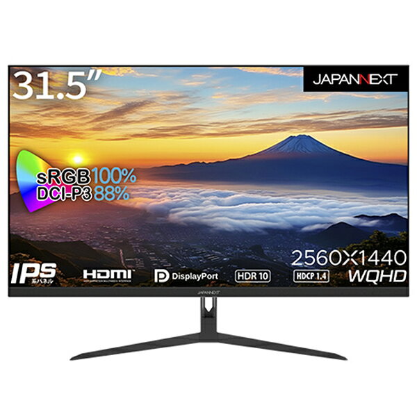 乐天商城 - JAPANNEXT ジャパンネクスト PCモニター JN-IPS3150WQHDR 31.5型 WQHD(2560×1440） /ワイド