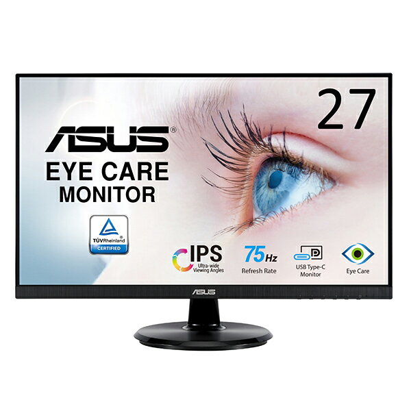 Rakuten - ASUS(エイスース) VA27DCP PCモニター Eye Care ブラック 27型 フルHD(1920×1080) /ワイド