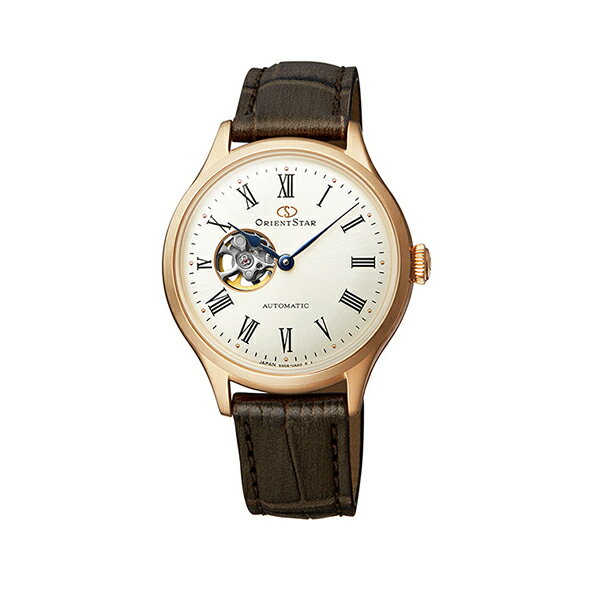 ORIENT オリエント 時計 自動巻き オリエントスター クラシック セミスケルトン レディース RK-ND0003S ホワイト シルバー レディース 腕時計 革ベルト