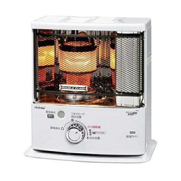 トヨトミ 石油ストーブ ダブルクリーン RC-S2824-W ホワイト 木造～7畳 コンクリート～10畳