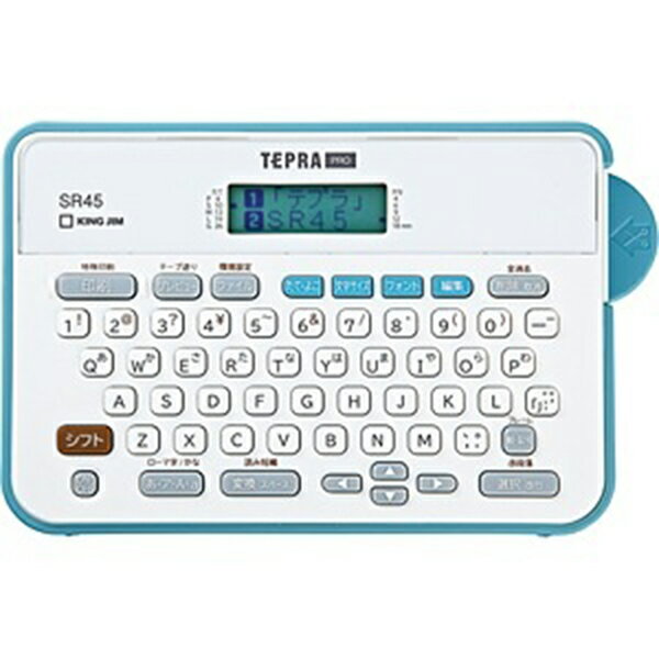 キングジム SR45アオ SR45 ラベルライター 「テプラ」PRO アッシュブルー 「テプラ」PRO アッシュブルー SR45