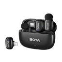 BOYA(ボーヤ) mini12(ブラック) コンパクトワイヤレスマイク USB Type-C、Lightningコネクタ対応