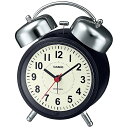 CASIO TQ720J1CJF 目覚まし時計 レトロカラー ブラック TQ-720J-1CJF アナログ 電波自動受信機能有