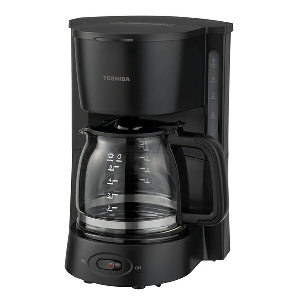 東芝 HCD5B コーヒーメーカー ブラック HCD-5B(K) ミルなし