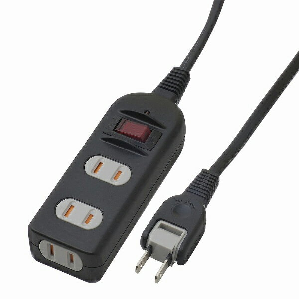 Rakuten - ヤザワ Y02BKNS313BK ノイズフィルター付 タップ ブラック Y02BKNS313BK ［3.0m /3個口 /スイッチ付き（一括）］