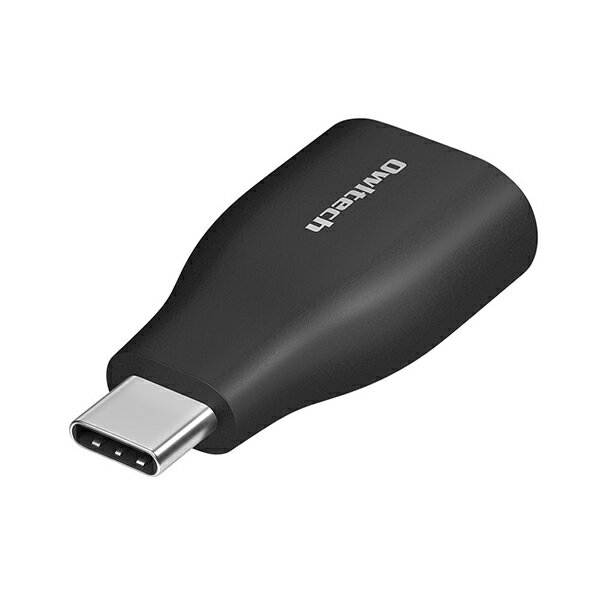 オウルテック USB Type-A to C変換アダプター ブラック OWL-ADCAF31S2-BK