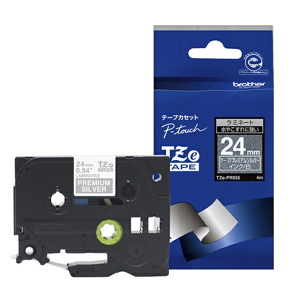 ֥饶  ԡå ߥ͡ȥơ TZe-PR955 24mm (ʸ/ץߥॷС) TZe TAPE ץߥॷС TZe-PR...