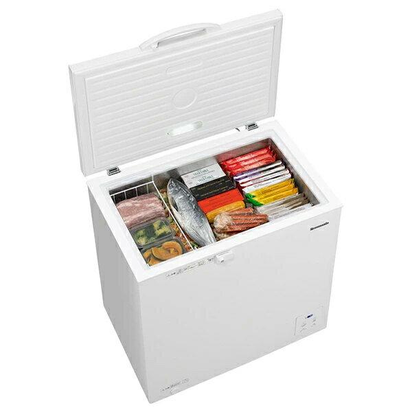 Panasonic パナソニック 冷凍庫 NR-FC20M1-W ホワイト 幅82.3cm 199L 1ドア 上開き