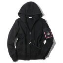 【決算SALE】モンクレール スウェットジップアップパーカー 8G00020 999ブラック MONCLER 大きいサイズ メンズ 0304