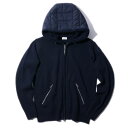 モンクレール イタリア製ウールニットジップアップパーカー 9B00016 778ネイビー MONCLER メンズ ニットカーディガン 0304