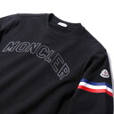 2023SS モンクレール スウェットシャツ 8G00005 999ブラック MONCLER メンズ トレーナー2023年春夏