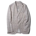 チルコロ ストレッチジャージー ジャケット CN3914 ベージュ LINEN OVER CHECK CIRCOLO 1901 大きいサイズ ブランド[0503...
