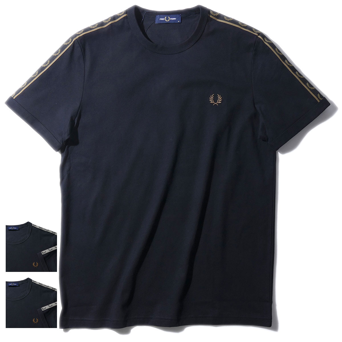 2024SS フレッドペリー Contrast Tape Ringer Tシャツ M4613 FRED PERRY メンズ 半袖 2024年春夏