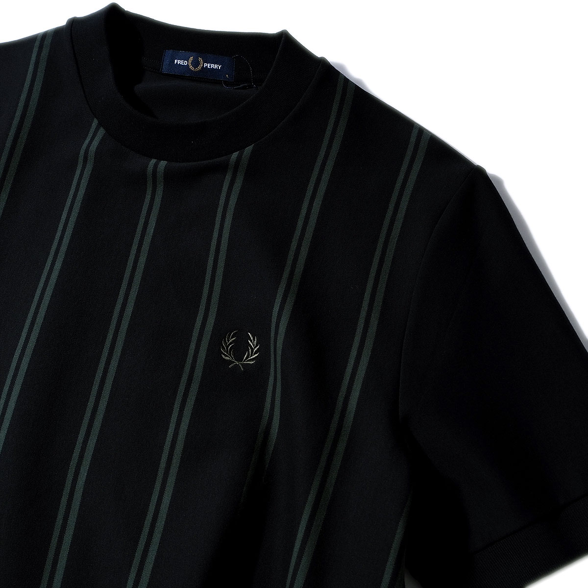 即発 フレッドペリー ピンストライプTシャツ M9859 ネイビー 楽天市場】FREDPERRY フレッドペリー(柄ストライプ)(Tシャツ