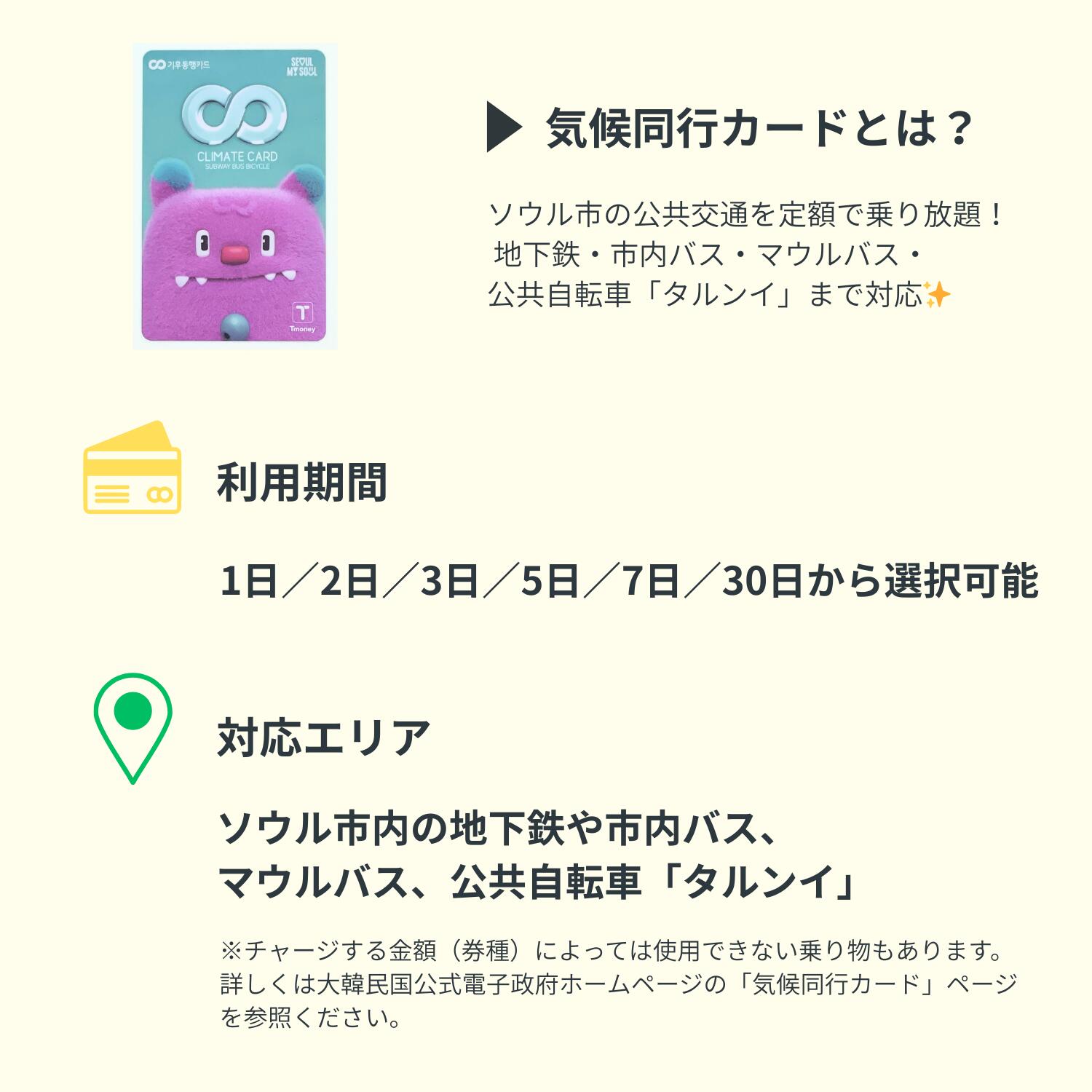 気候同行カード 韓国交通カード 限定デザイン ...の紹介画像2