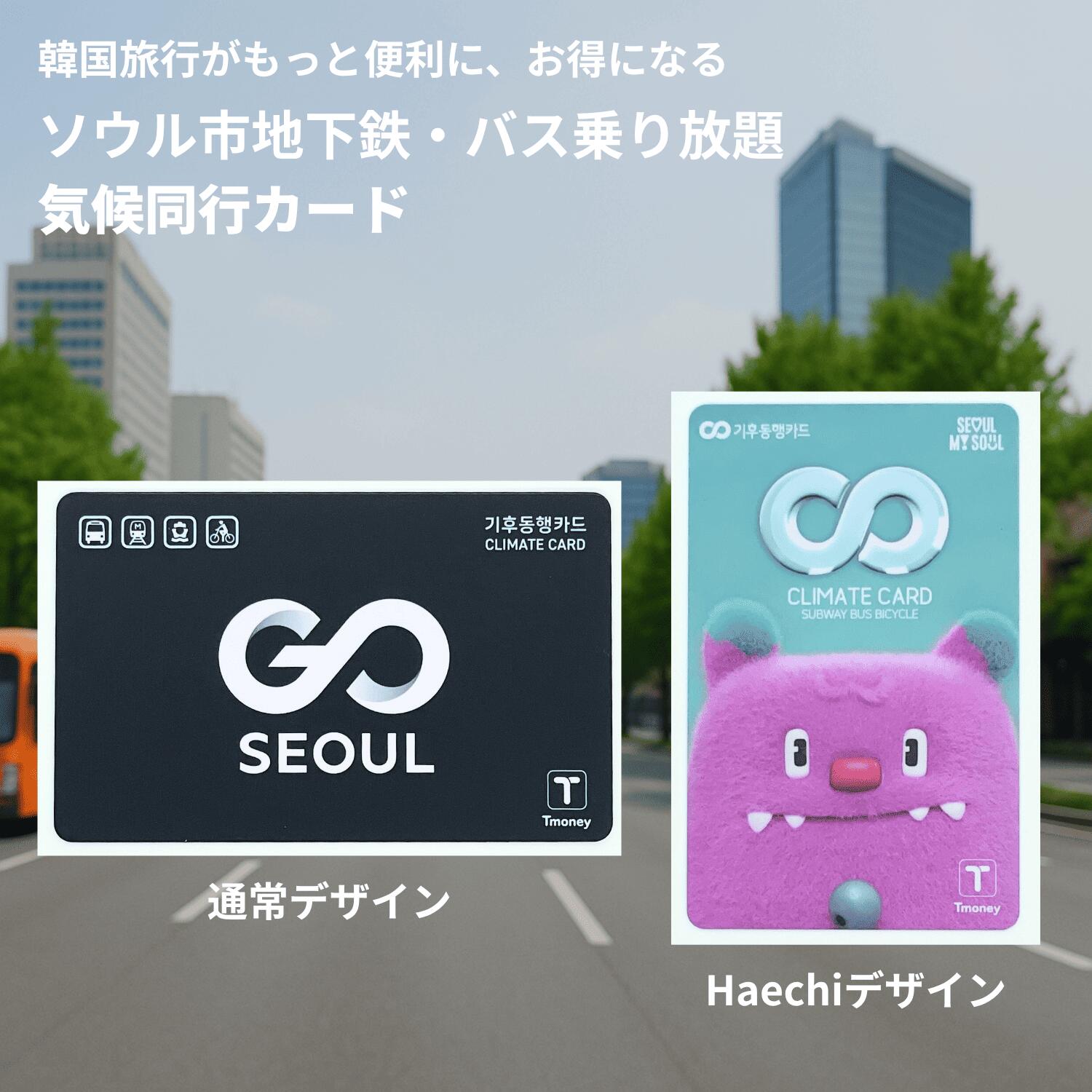 気候同行カード 韓国 交通カード ソウル 地下鉄 バス 乗り放題 1日 2日 3日 5日 7日 日本で受取 事前購入 渡韓 韓国旅行 韓国留学