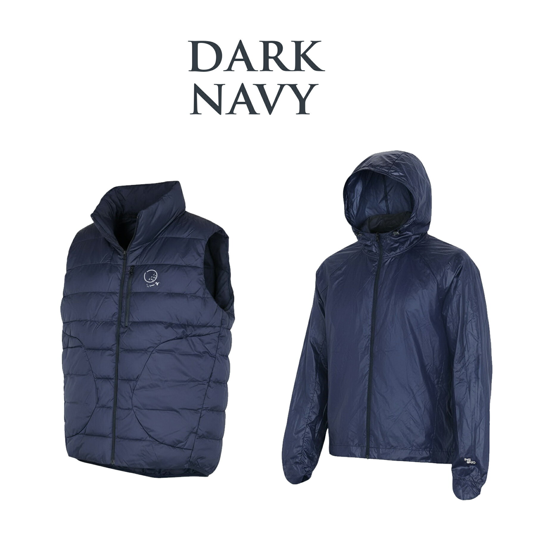 TaylorMade ゴルフジャケット ネイビー/ブラック　ダウン　ベスト TaylorMade ゴルフジャケット ネイビー/ブラック ダウン ベスト ゴルフ